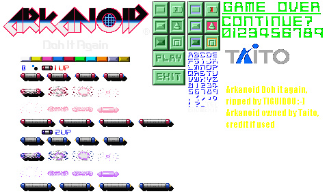 Arkanoid sprite